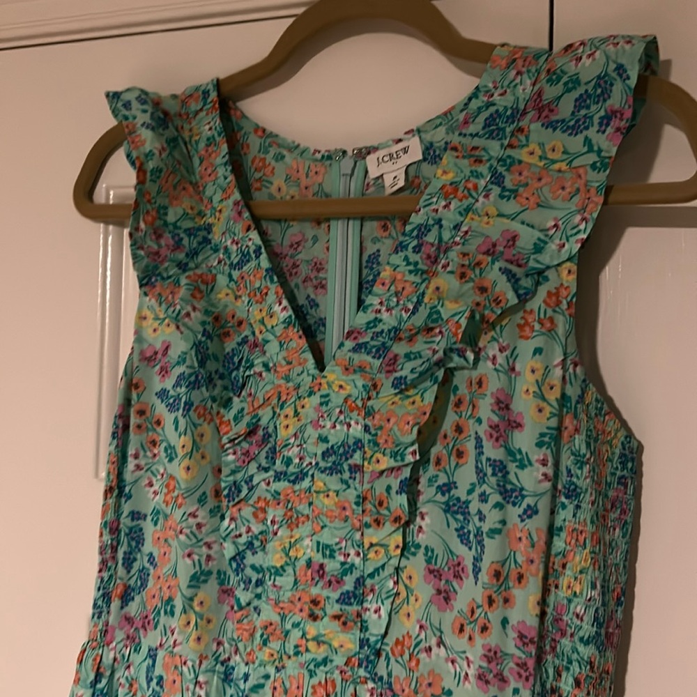 J Crew Cotton Floral Dress